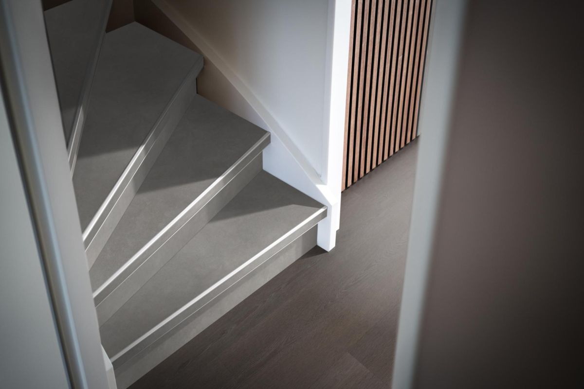 Traptreden set pvc Ceramo Light Grey
