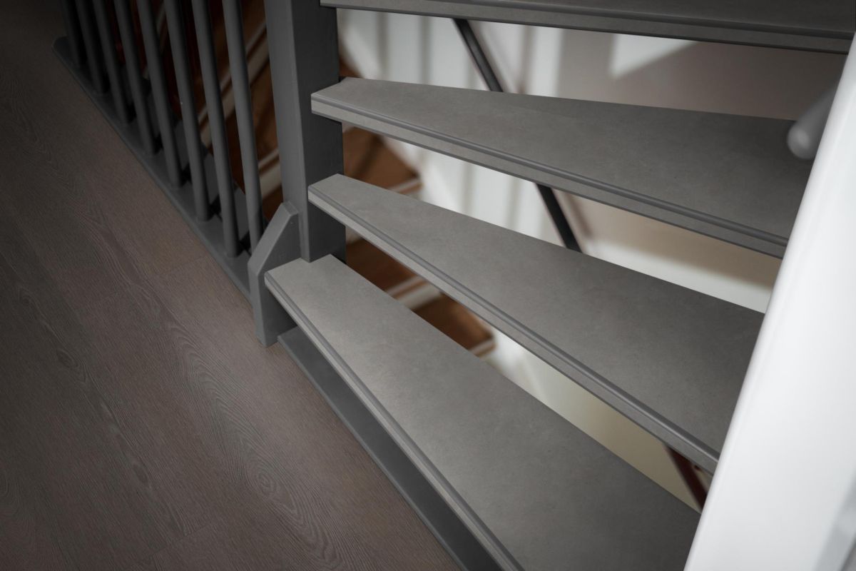 Traptreden set pvc Ceramo Light Grey
