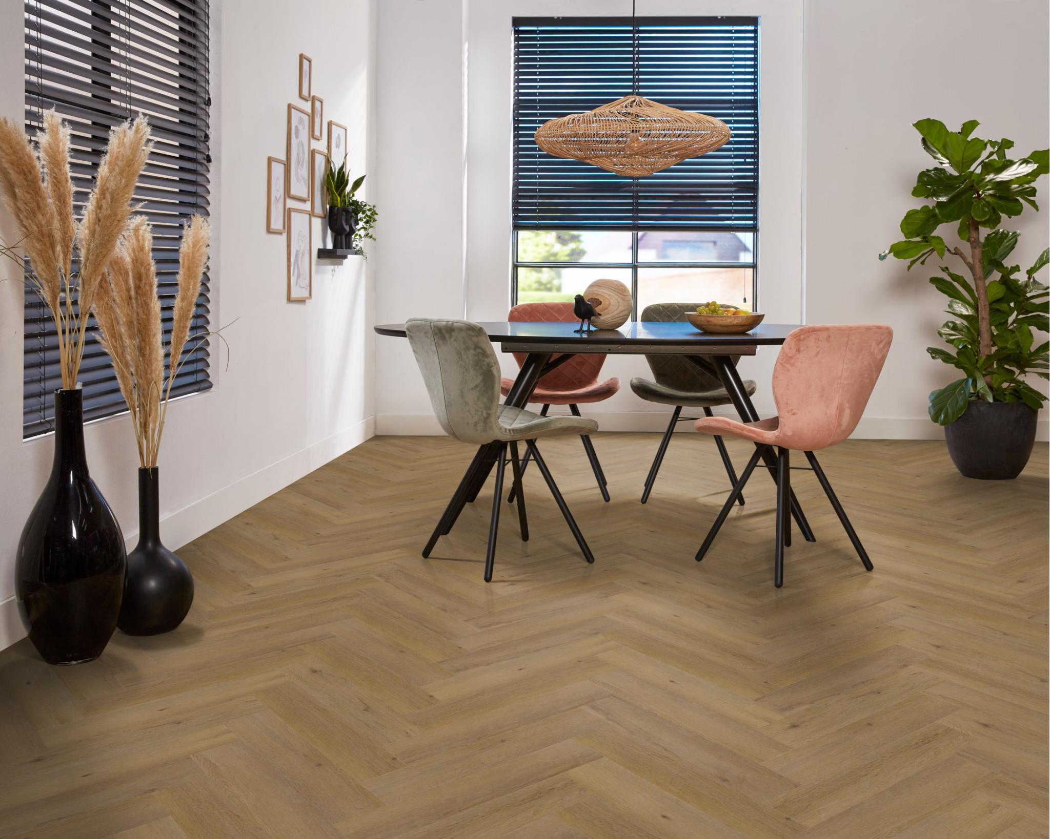 Spigato Vivero Visgraat Dryback Dark Oak