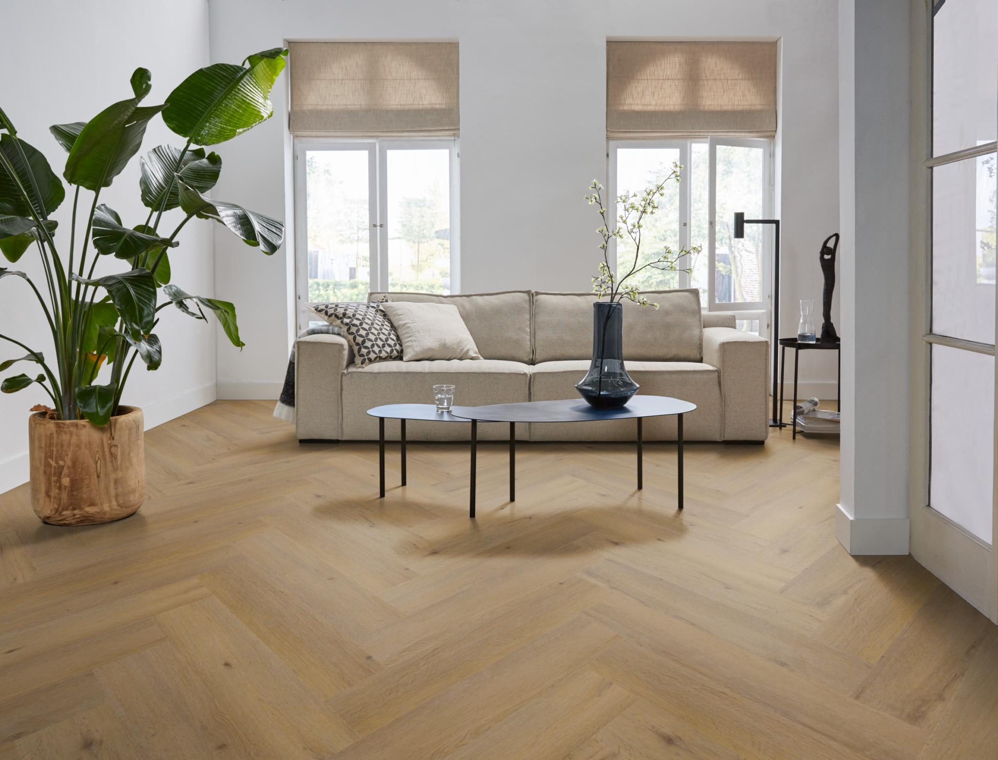 Spigato Vivero Visgraat Dryback Dark Oak