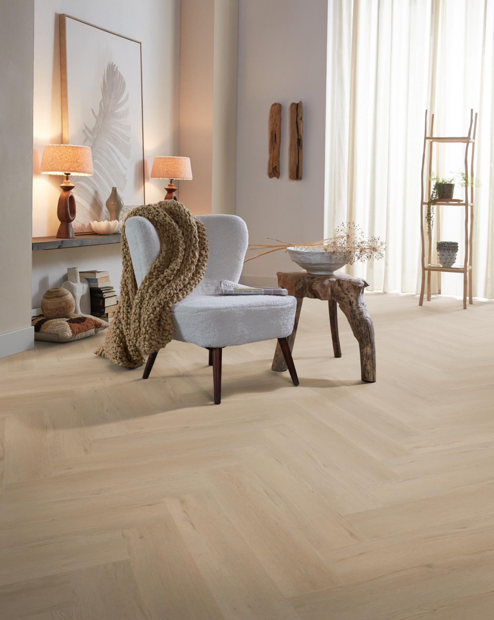 Spigato Vivero Visgraat Dryback Beige