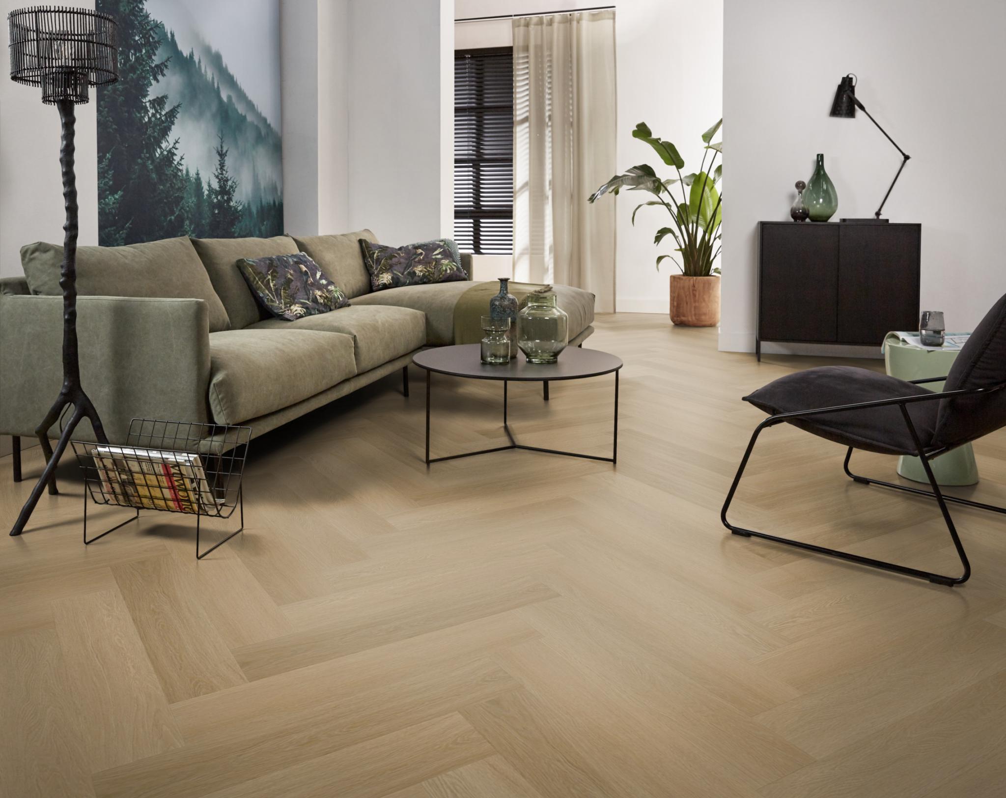 Spigato Estino Visgraat Dryback Warm Oak