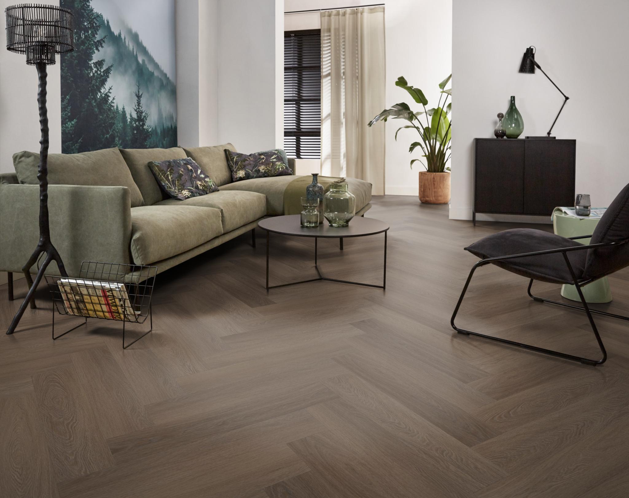 Spigato Estino Visgraat Click SRC Brown
