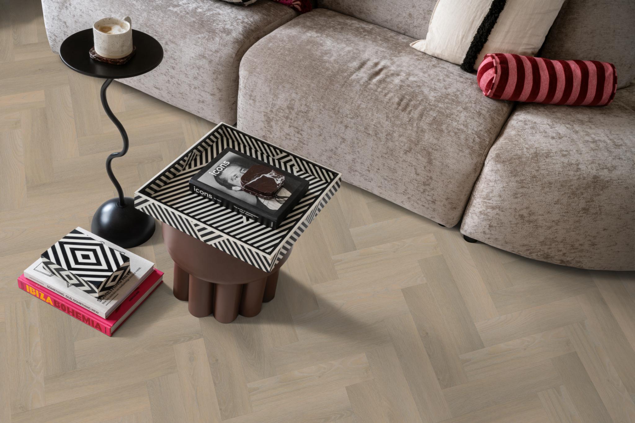 Spigato Visgraat Smal Dryback Beige