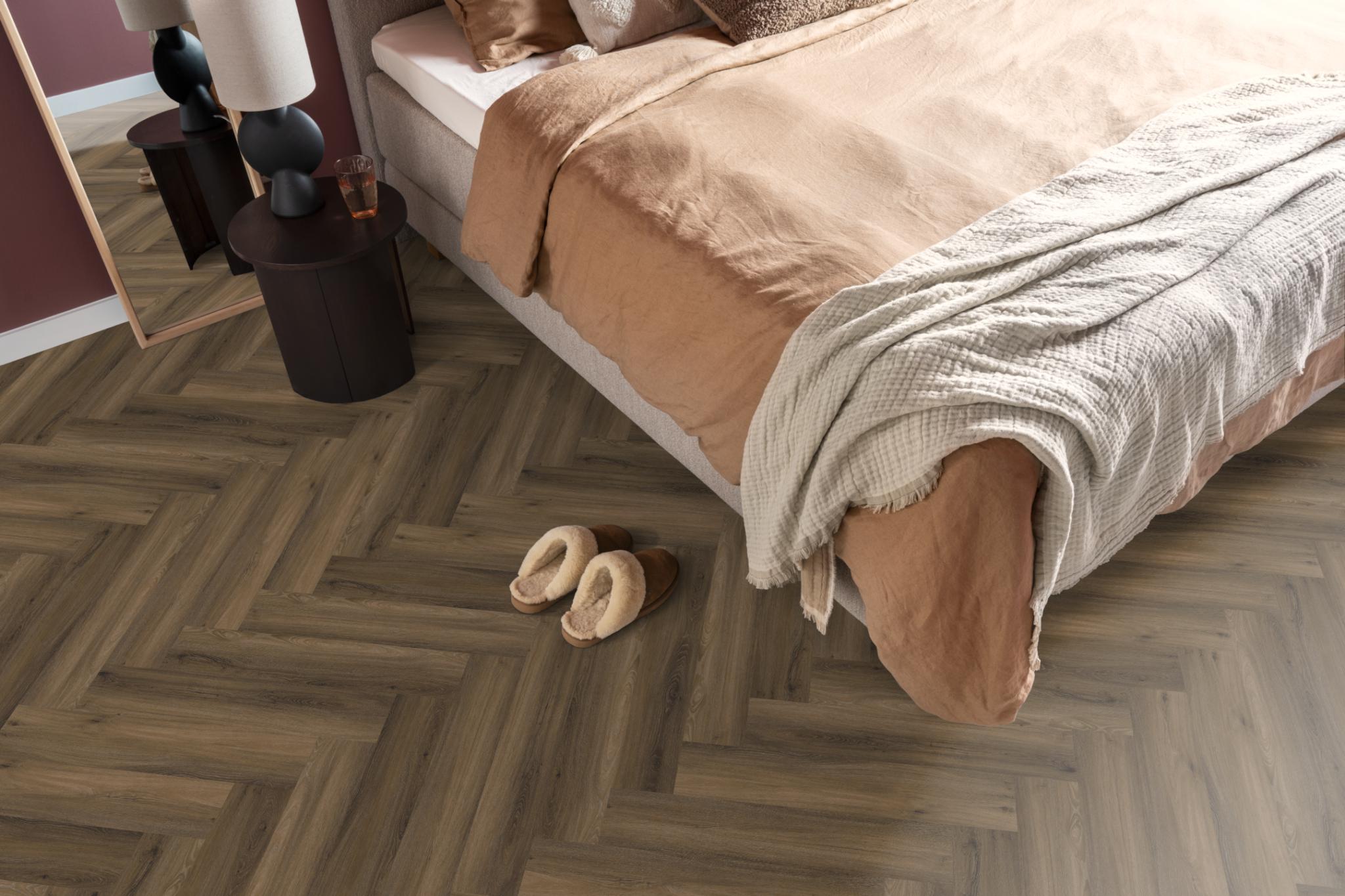 Spigato Avanto Visgraat Click SRC Warm Brown