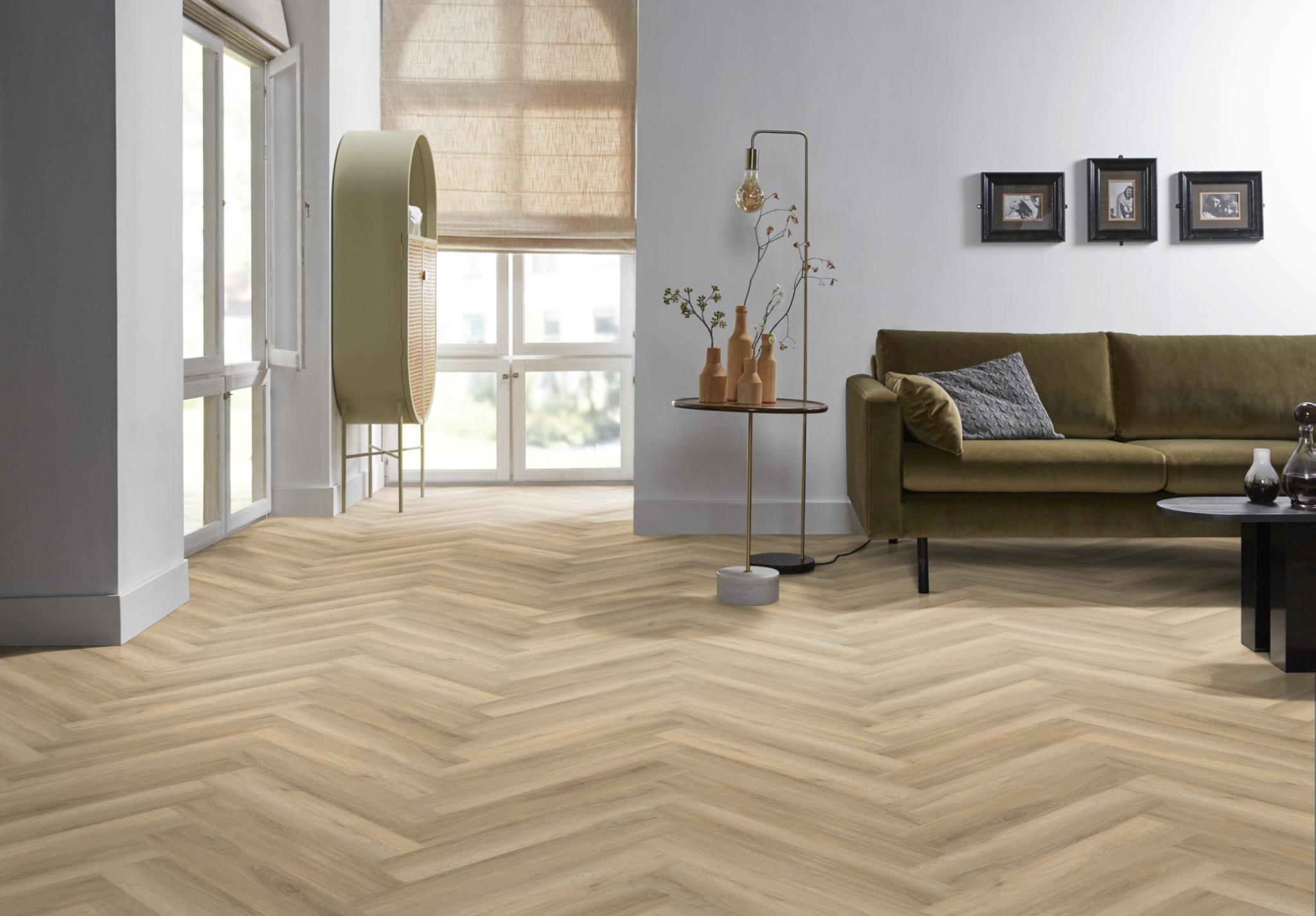Spigato Avanto Visgraat Dryback Beige