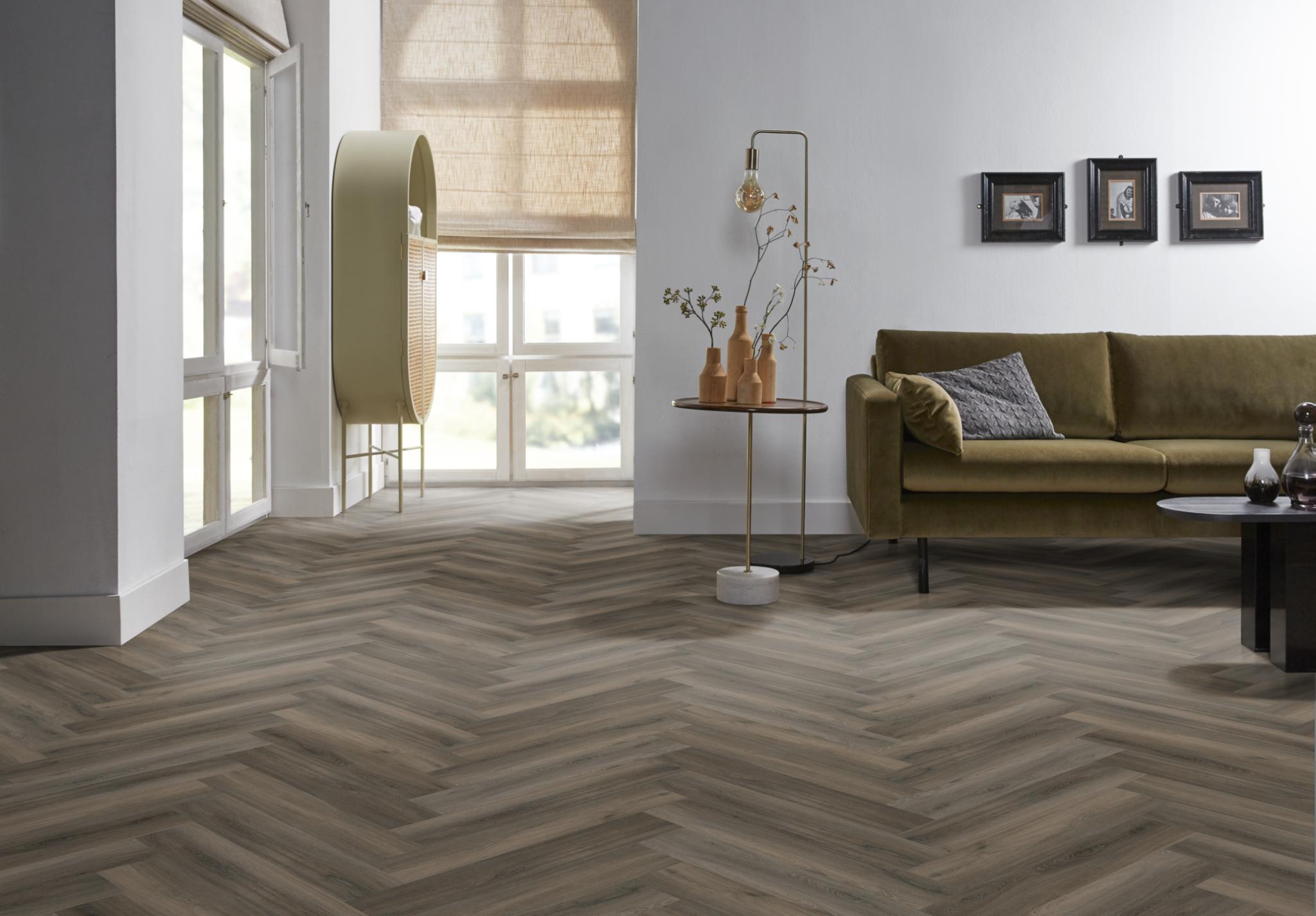 Spigato Avanto Visgraat Dryback Dark Grey