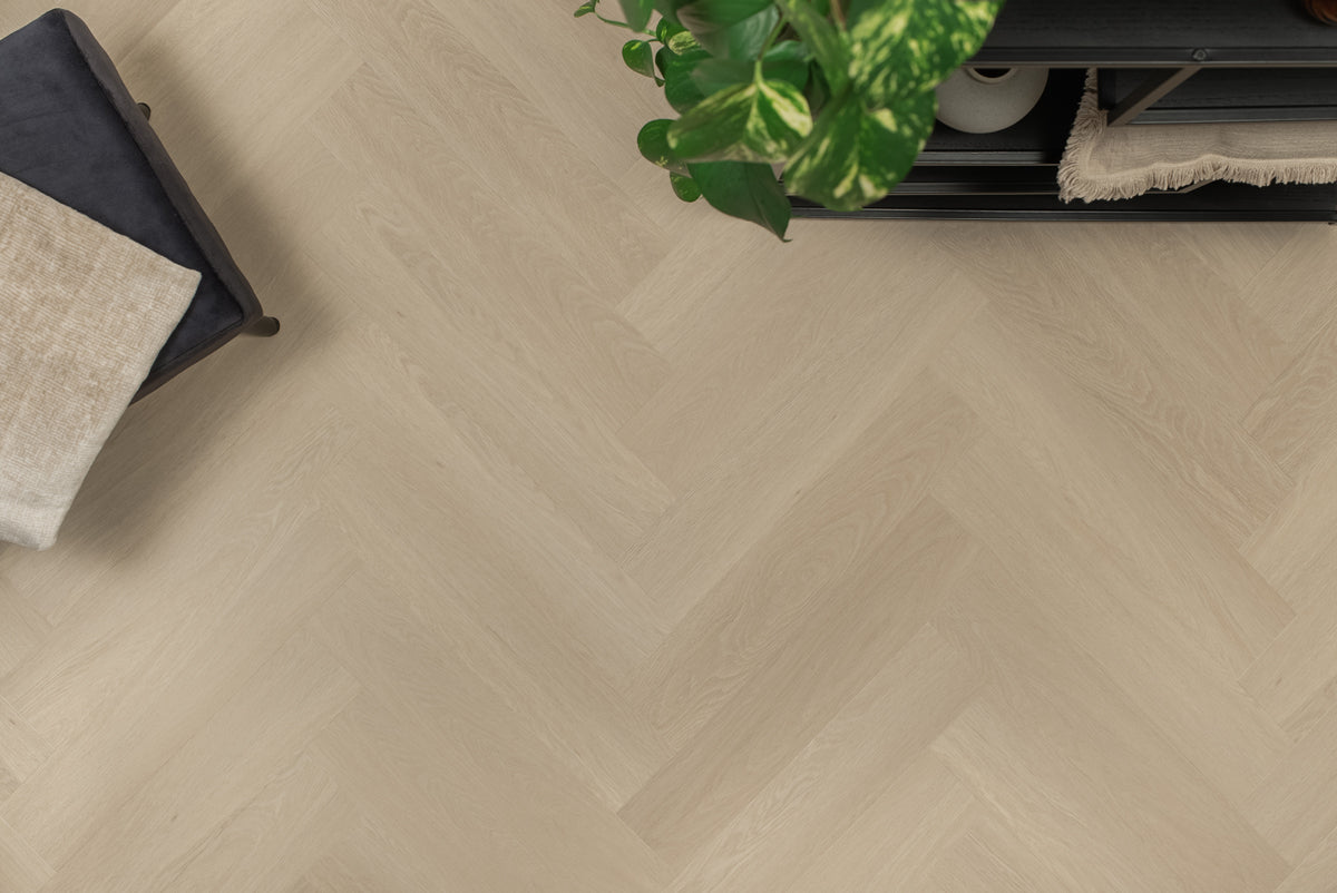 Visgraat PVC Beige Eiken