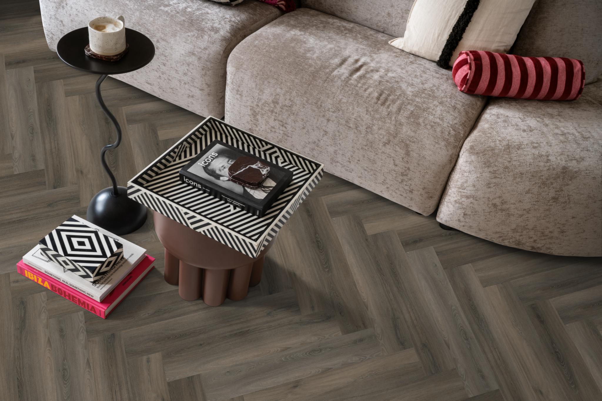 Spigato Avanto Visgraat Click SRC Dark Grey