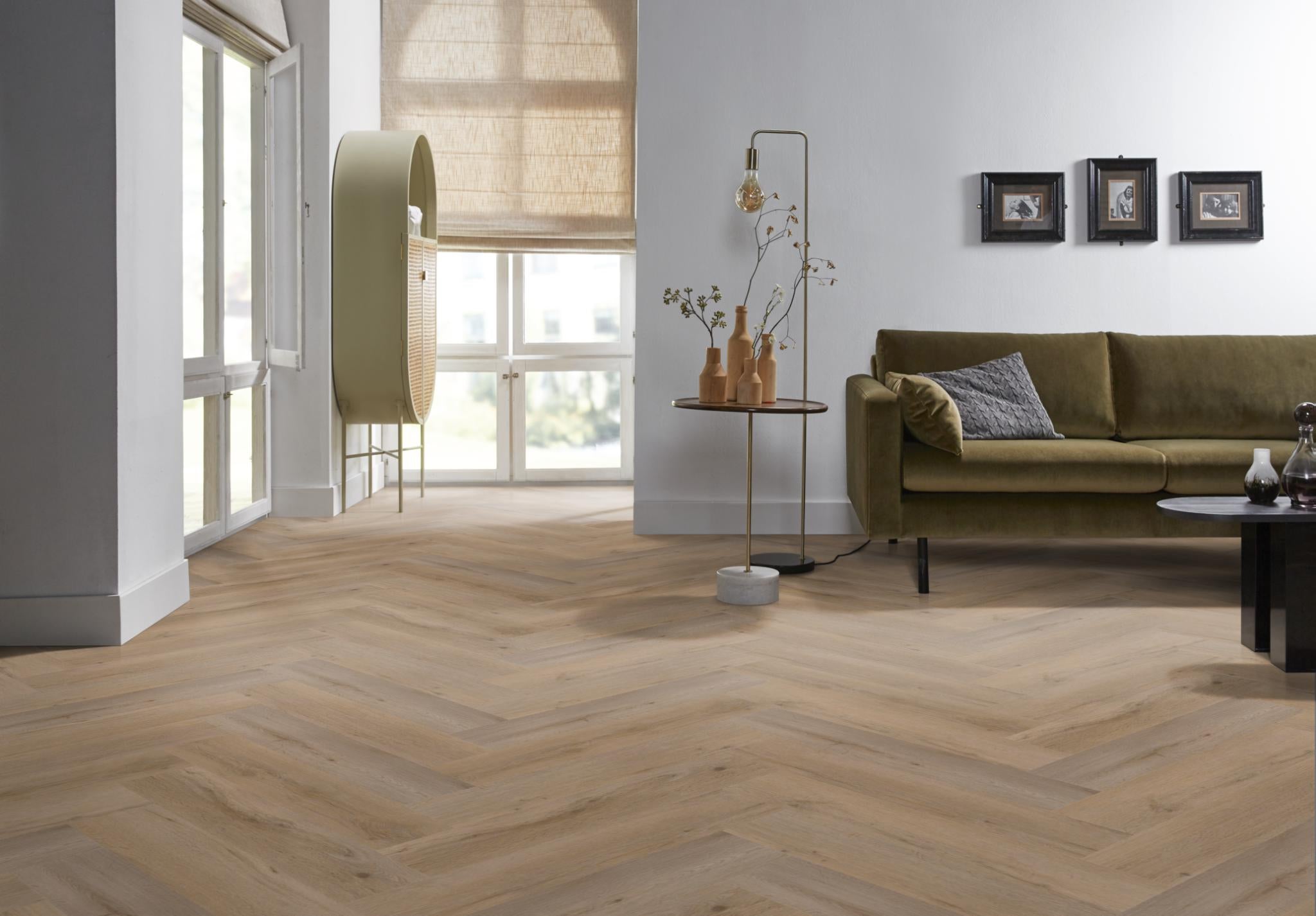 Spigato Vivero Visgraat Dryback Natural Oak