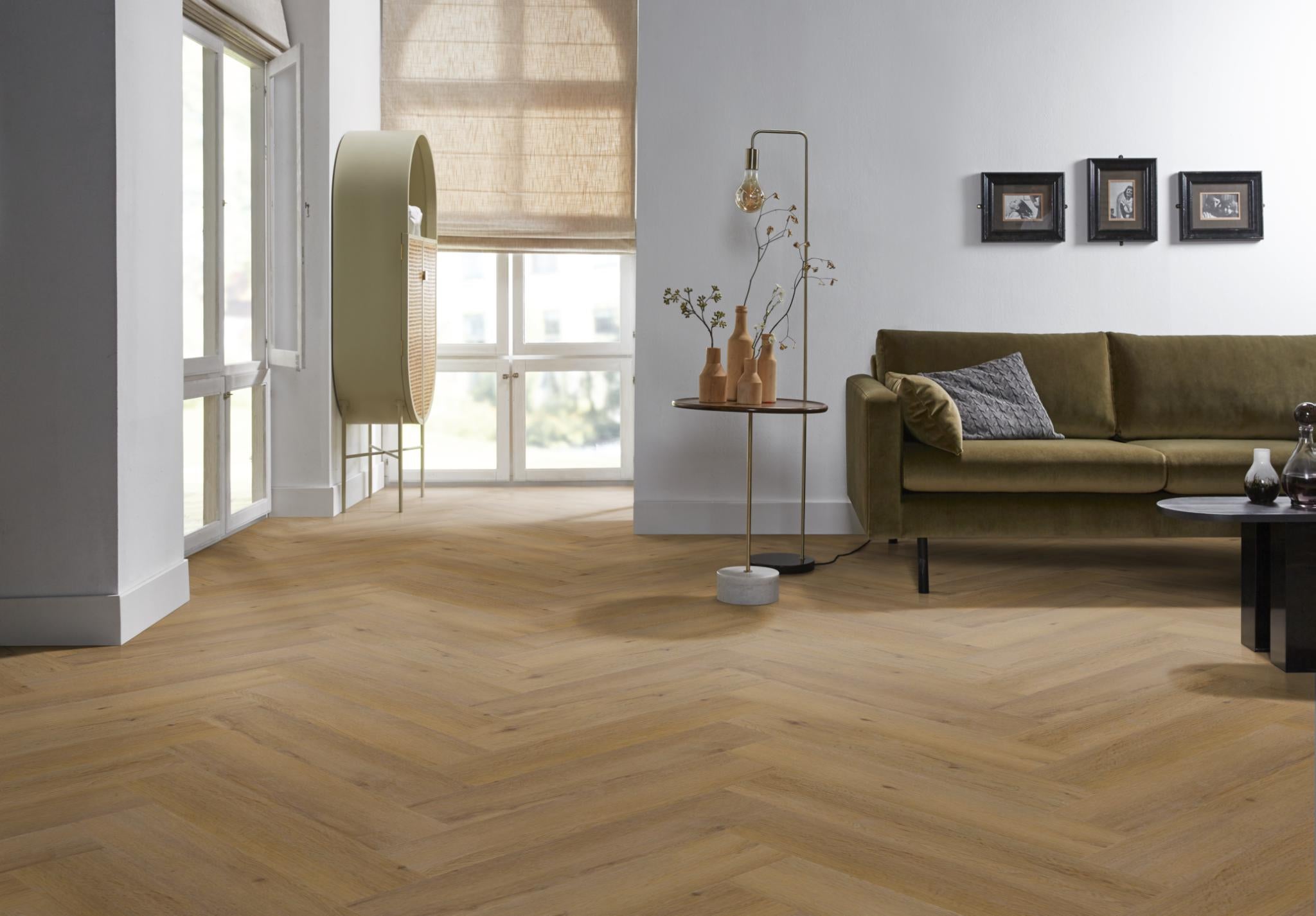Spigato Vivero Visgraat Dryback Dark Oak