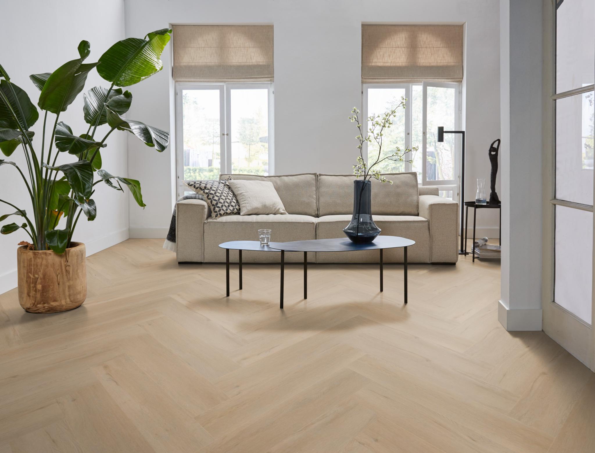 Spigato Vivero Visgraat Dryback Beige