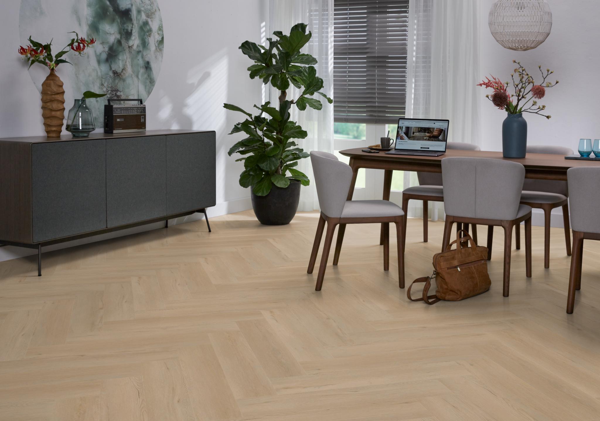 Spigato Vivero Visgraat Click SRC Beige