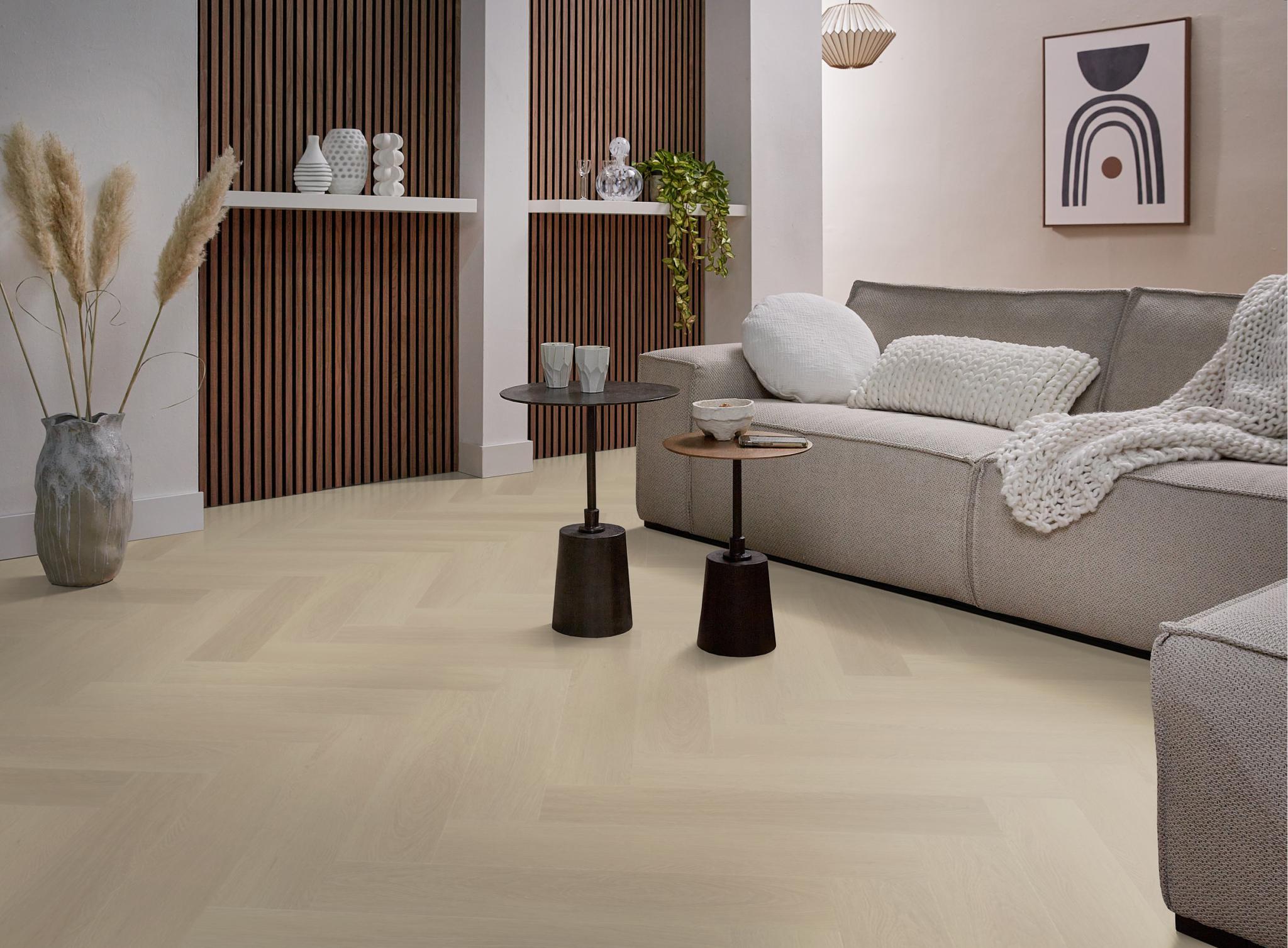 Spigato Estino Visgraat Dryback Beige
