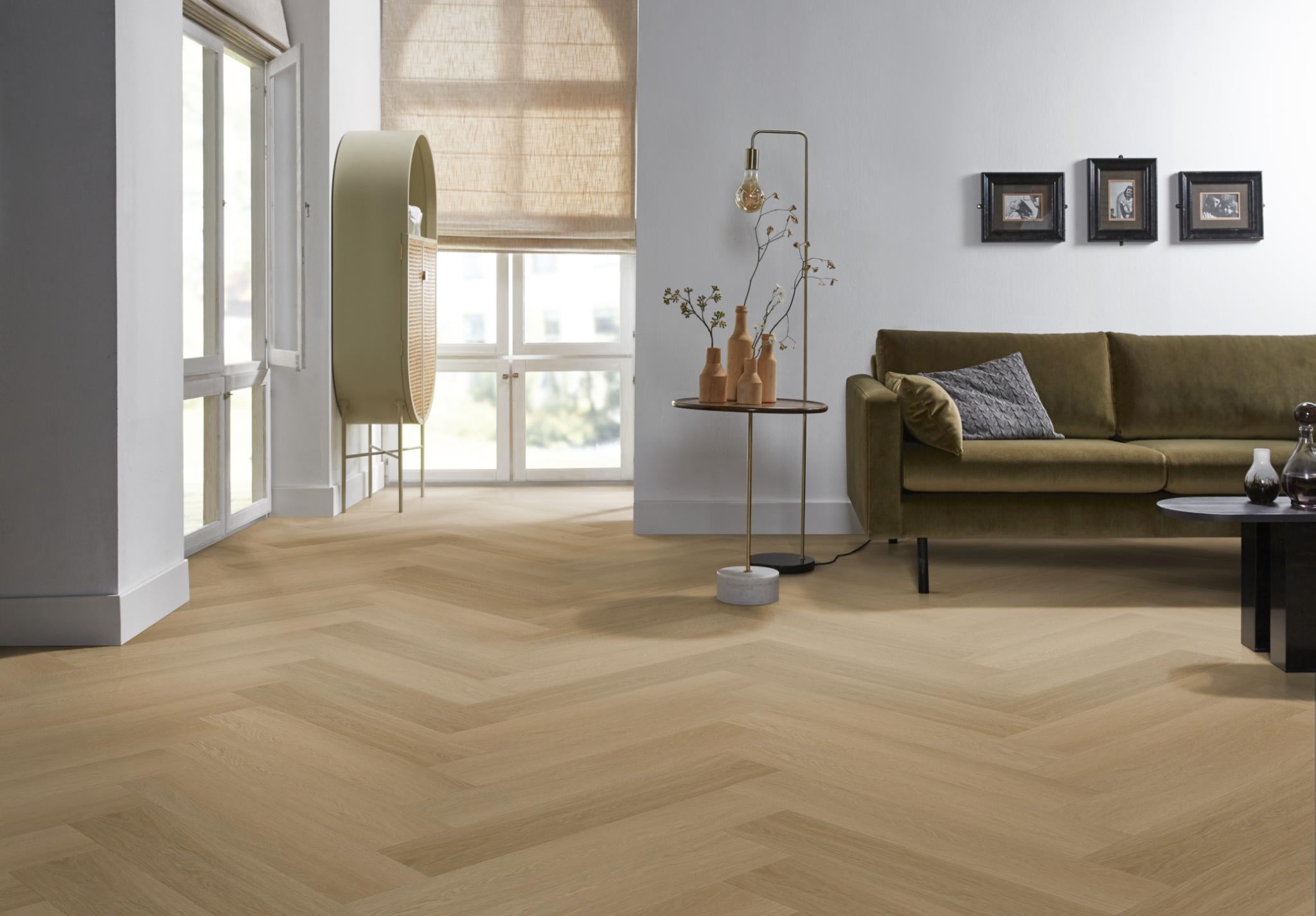 Spigato Estino Visgraat Dryback Warm Oak