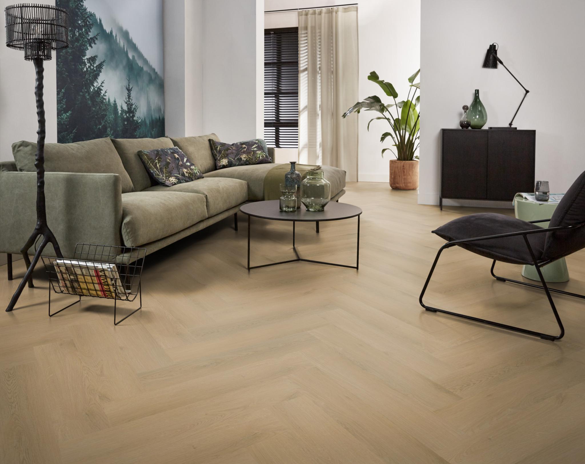 Spigato Navaro Visgraat Click Light Oak