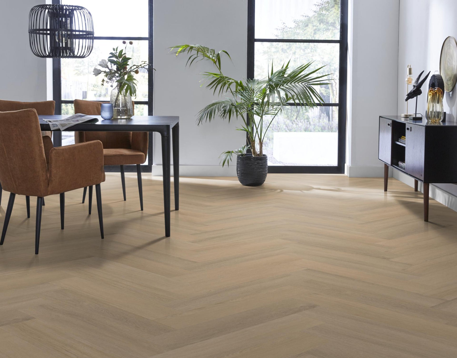 Spigato Viranto Visgraat Dryback Warm Beige