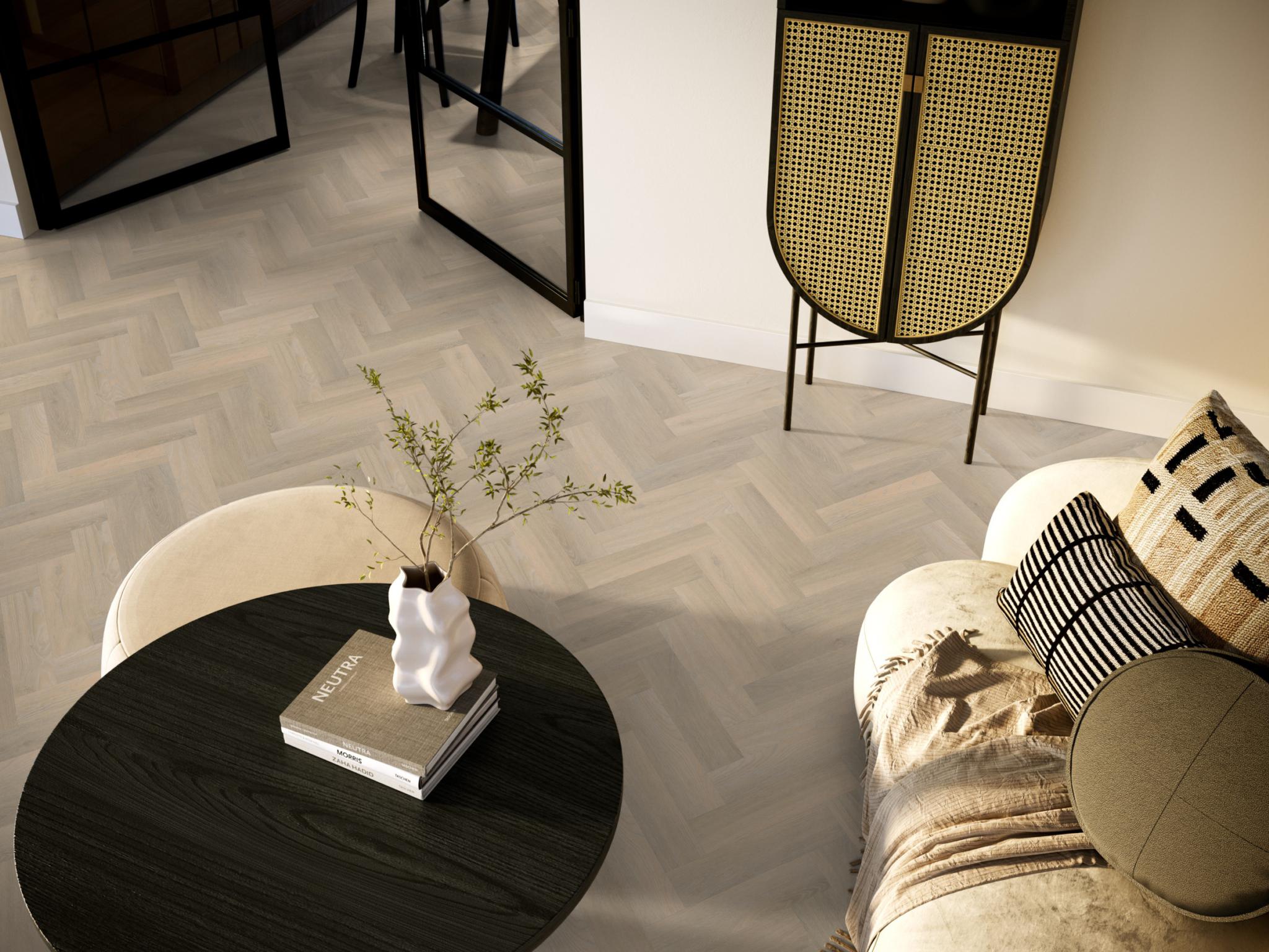 Spigato Visgraat Smal Dryback Beige