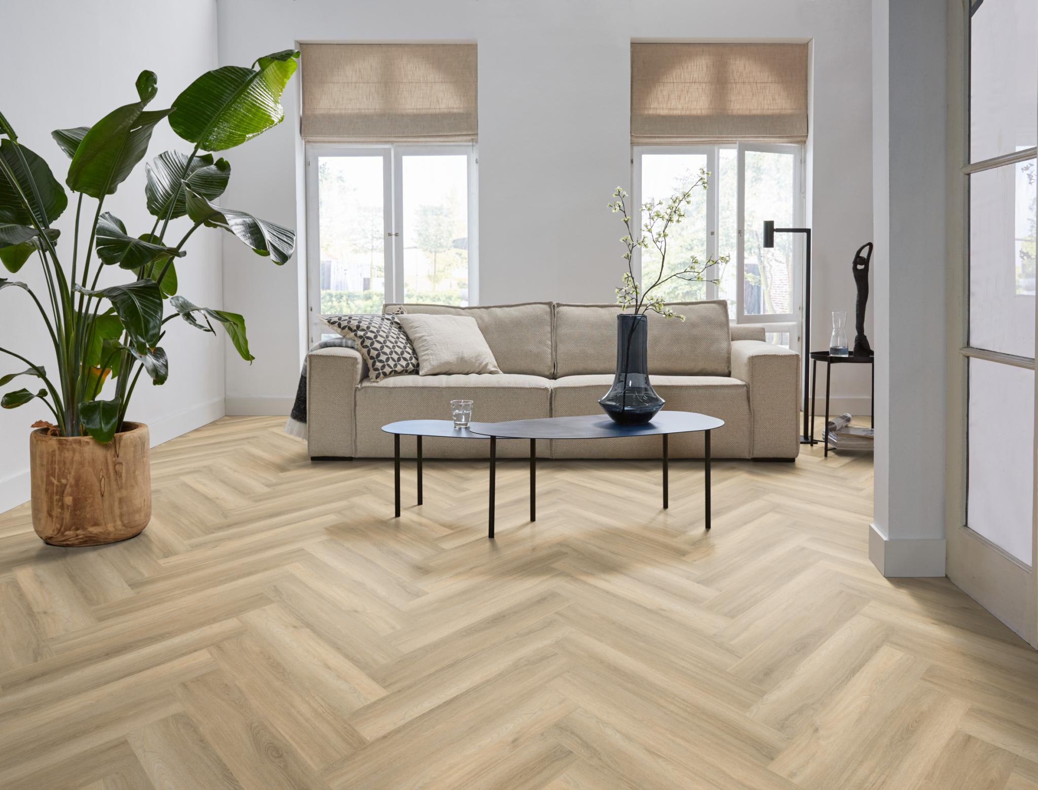 Spigato Avanto Visgraat Dryback Beige