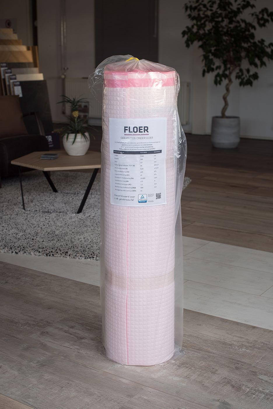 Geruisloos Ondervloer - 10 DB geluidreductie (15m²)