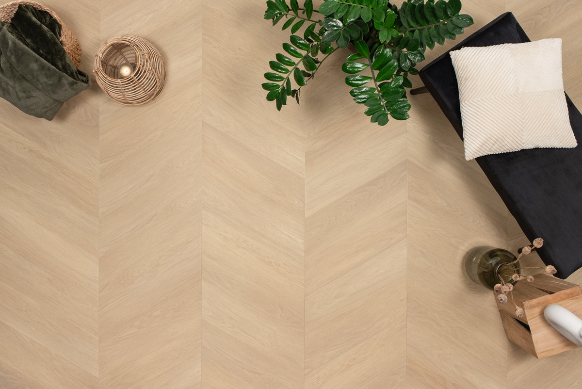 Hongaarse Punt PVC - Natuur Eiken