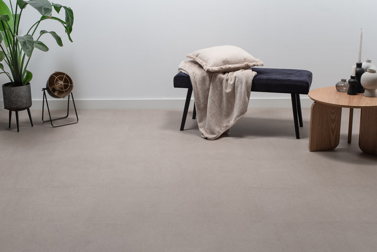Tegel PVC - Betonlook Greige