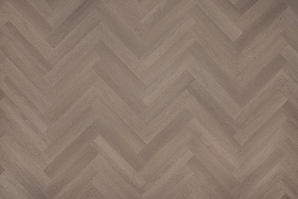 Visgraat PVC Greige Eiken