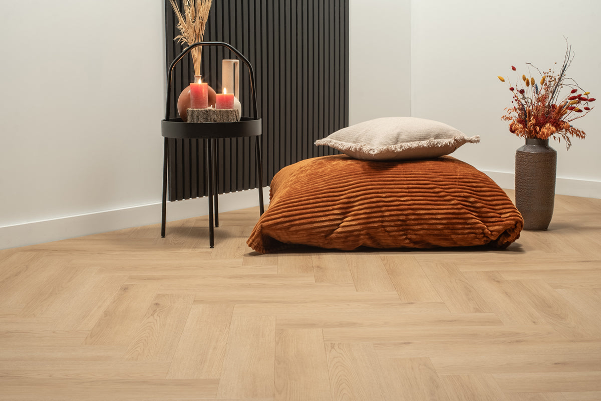 Visgraat PVC Natuur Eiken