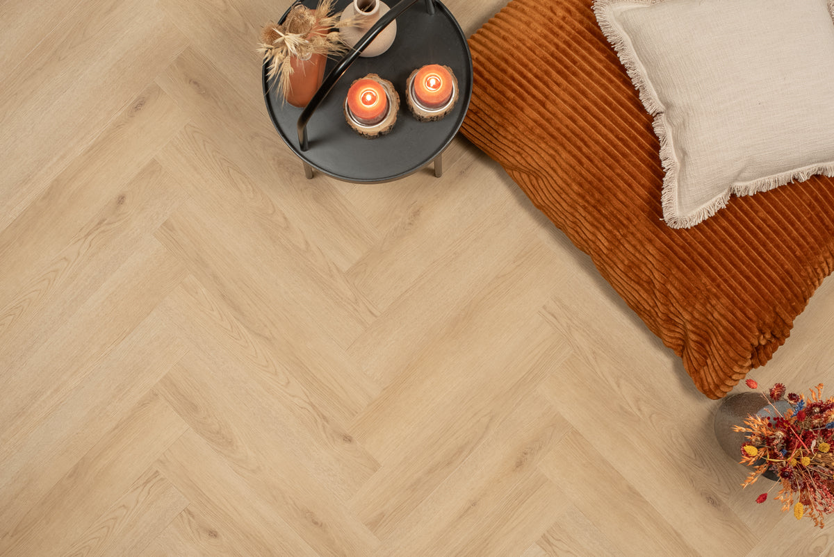 Visgraat PVC Natuur Eiken