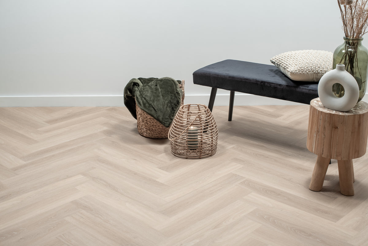 Visgraat PVC Puur Eiken