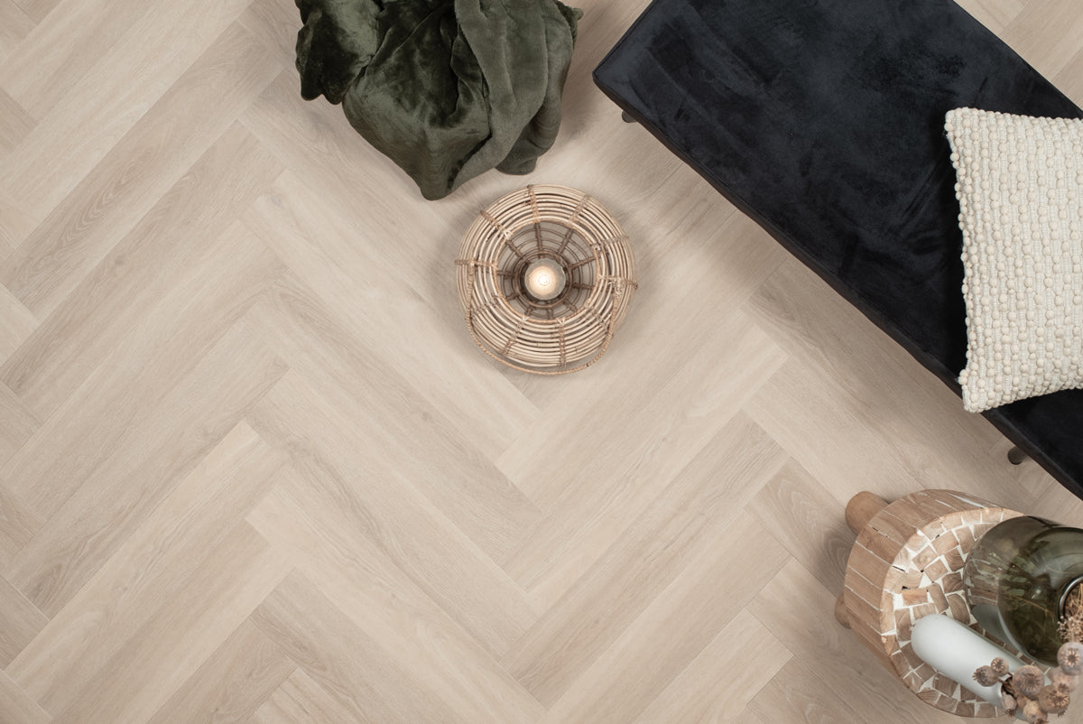 Visgraat PVC Puur Eiken