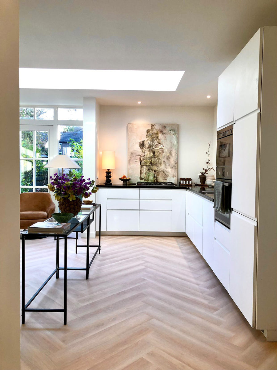 Walvisgraat PVC - Balein Beige