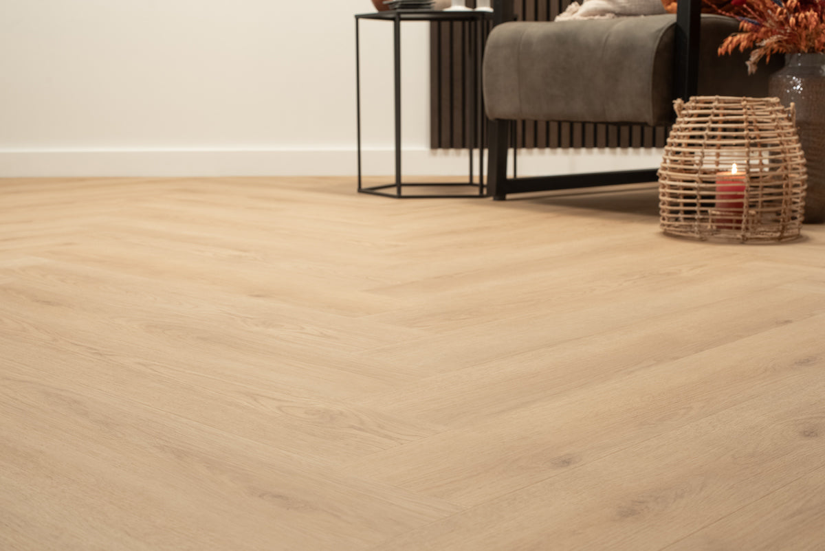 Walvisgraat PVC - Bryde Bruin