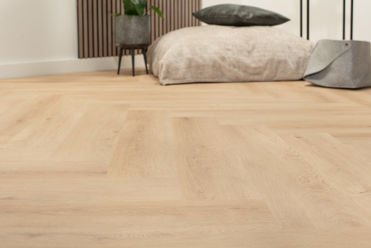 Walvisgraat PVC - Cetus Crème