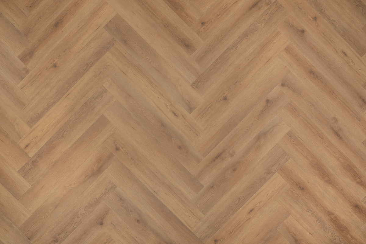 Walvisgraat PVC - Narwal Nootbruin