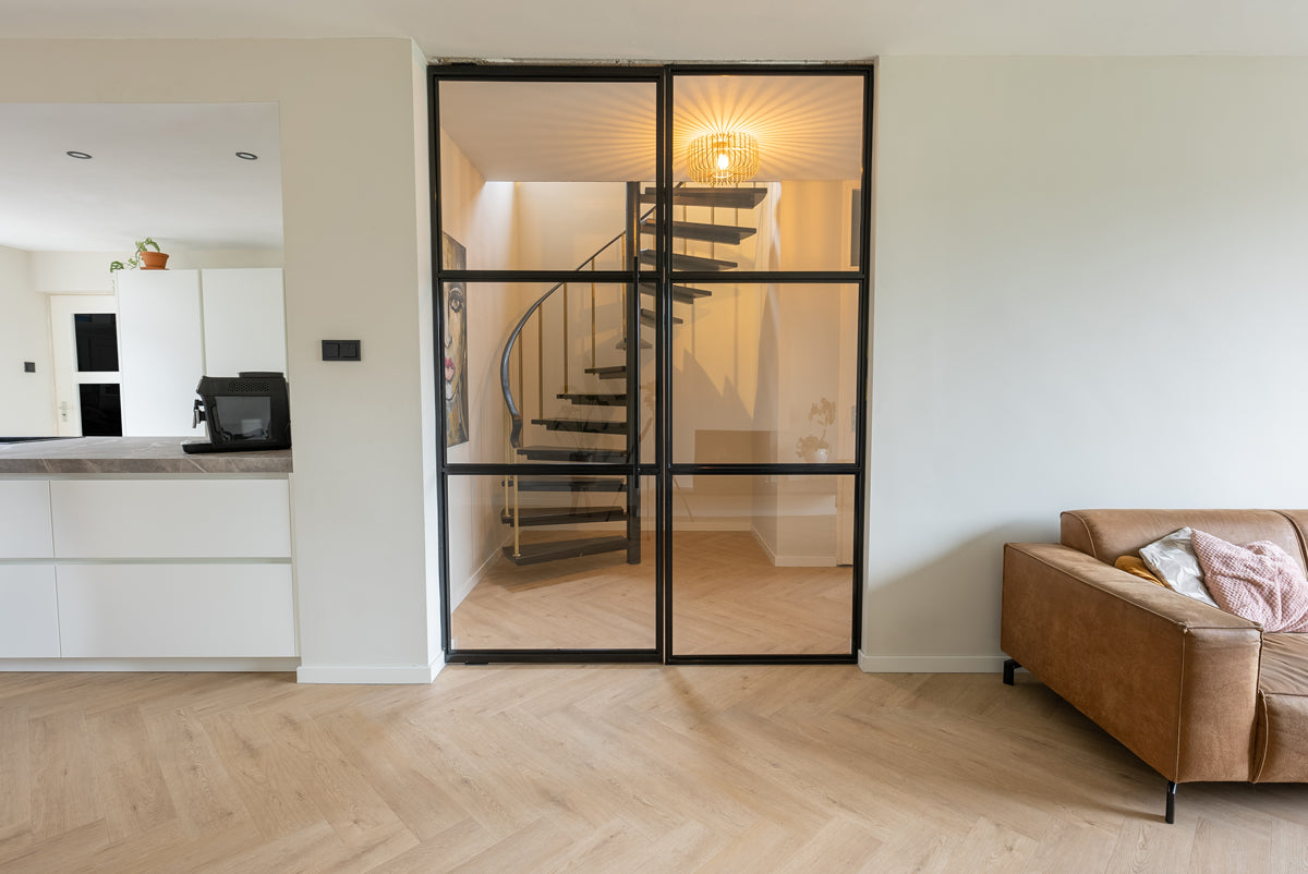 Walvisgraat PVC - Gaia Grijsbeige